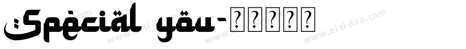 Special you字体转换